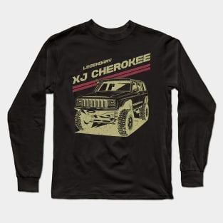 XJ-series Jeep Cherokee Jeep car trailcat Long Sleeve T-Shirt